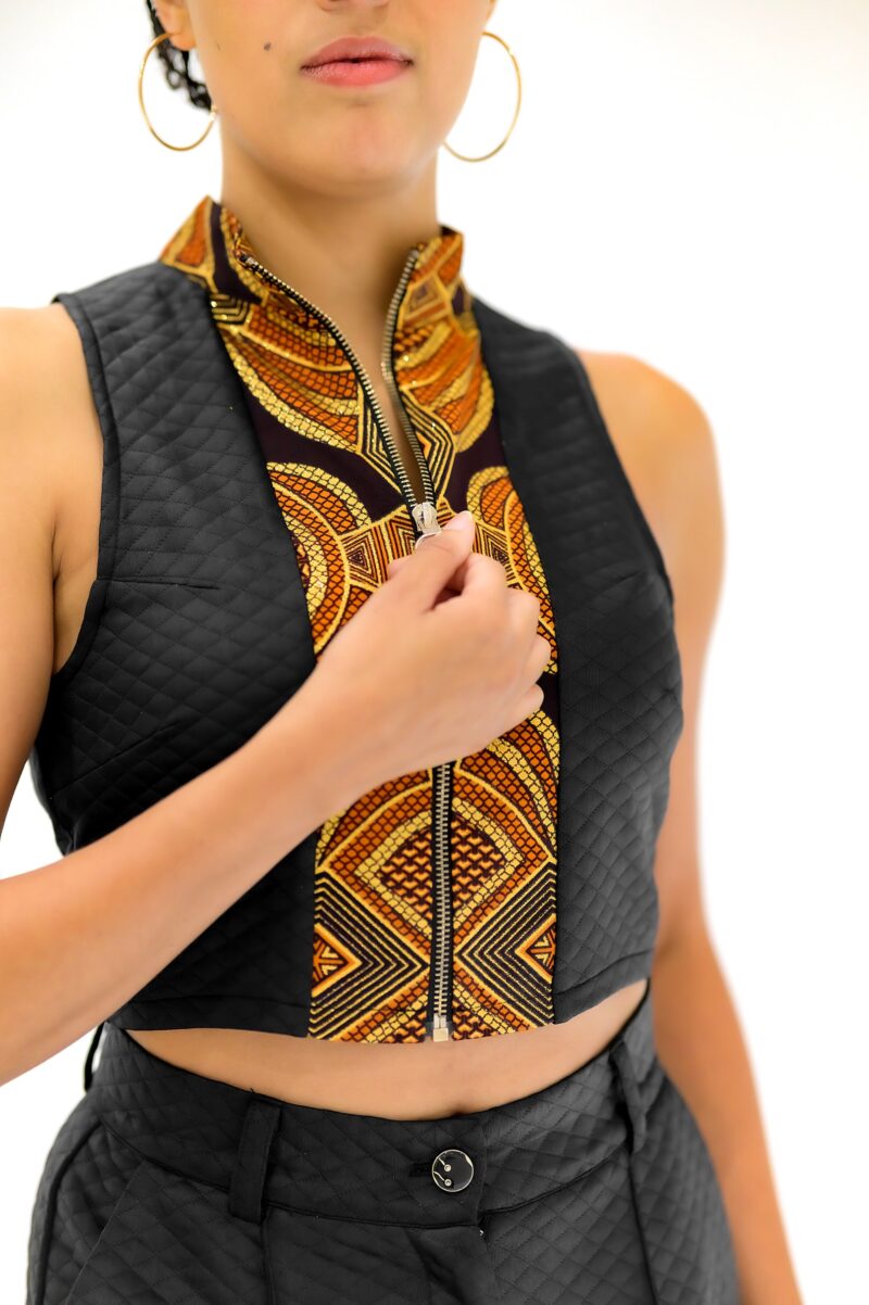 Ensemble Femme « Élégance Afrofusion » – Pantalon & Top Assorti