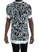 Chemise Imprimée « Contrast Flow » – Noir & Blanc