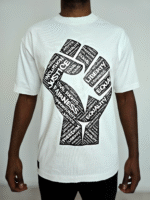 Tee-shirt « Raise Your Voice » – Blanc Vintage