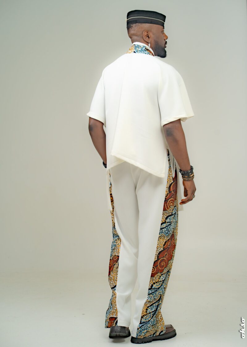 NZAÉ – Pantalon Homme en Crêpe & Wax