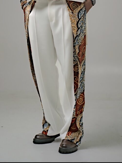 NZAÉ – Pantalon Homme en Crêpe & Wax