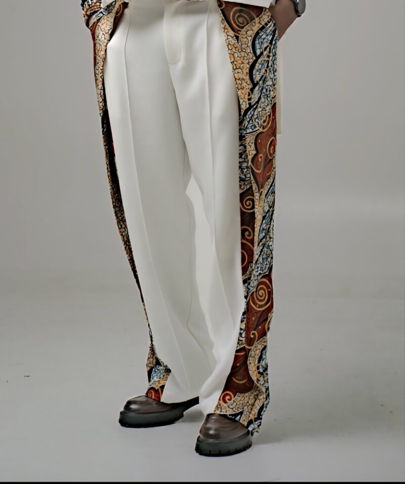 NZAÉ – Pantalon Homme en Crêpe & Wax