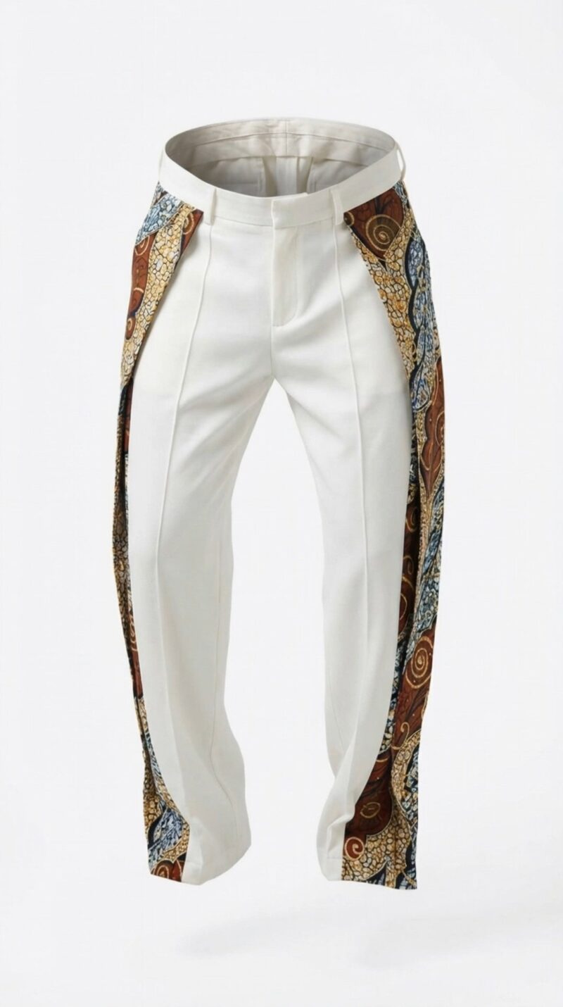 NZAÉ – Pantalon Homme en Crêpe & Wax