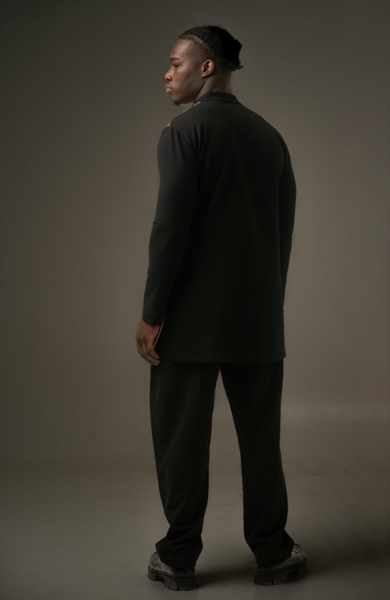 Chemise raphia Kuba Col Mao « MBOKA » —