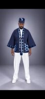 Kimono BULU – Veste Oversize Jean Brut & Bogolan Indigo Mali
Modèle unique