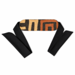 Ceinture Femme Raphia Kuba & Jersey Noir – À Nouer à la Taille