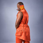 Lilala – Veste sans manches oversize en Raphia Kuba du Congo
